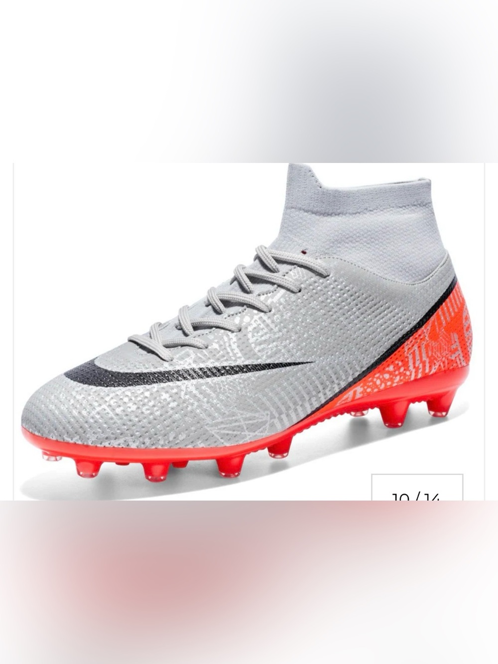 NEW BREATHABLE SPORTS HIGH-TOP FIRM GROUND Football /Soccer Cleats 40